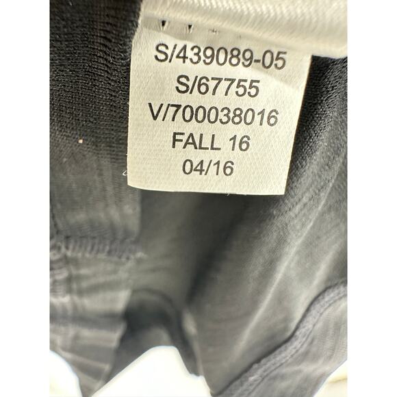 Athleta Black Pacifica UPF Tee 2 Women M Short Sleeve Zip Front Stretch Outdoor - Picture 8 of 9